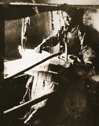 Woman at the loom, Middle Volga, c.1885